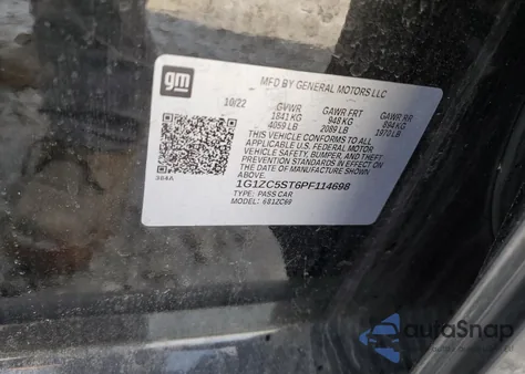 2023 Chevrolet Malibu Ls from USA, damaged, VIN 1G1ZC5ST6PF114698